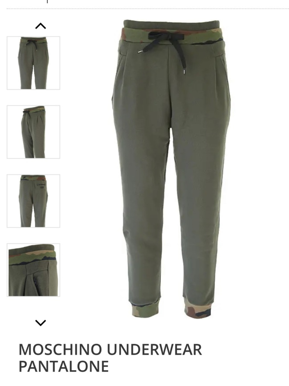 Moschino Olive Green Men’s Jogger Pants
